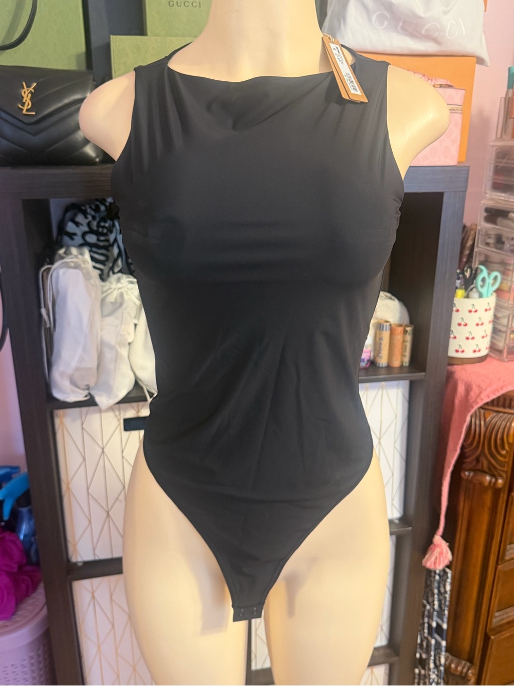 SKIMS NWT Black Sleeveless black Bodysuit